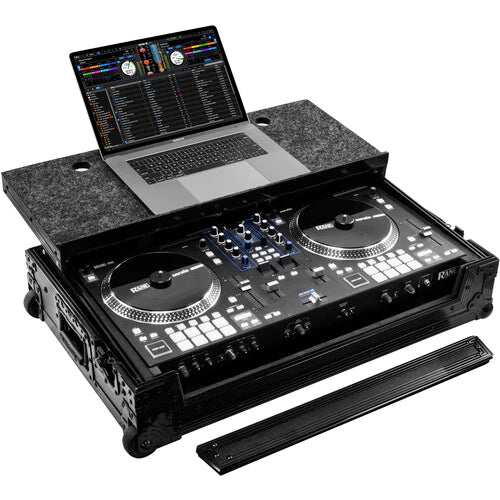 Odyssey FZGSRANEONEBLCW DJ Case - Odyssey Black Label Glide-Style Case for RANE ONE with Wheels - All Black