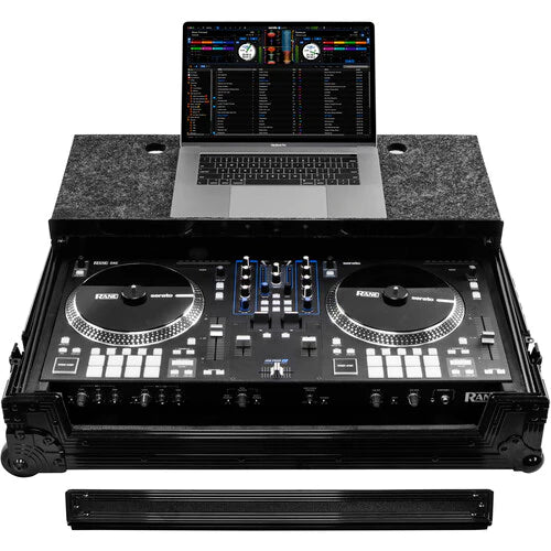 Odyssey FZGSRANEONEBLCW DJ Case - Odyssey Black Label Glide-Style Case for RANE ONE with Wheels - All Black