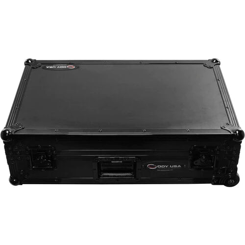 Odyssey FZGSRANEONEBLCW DJ Case - Odyssey Black Label Glide-Style Case for RANE ONE with Wheels - All Black