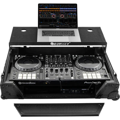 Odyssey 810271 DJ Case - Odyssey Pioneer DDJ-1000 Industrial Board Glide Style 1U Case with Wheels