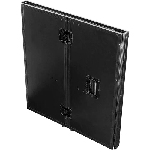 Odyssey FZF33362TBL Case Equipment - Odyssey 33"Wide x 36" Tall 2-Tier DJ Fold-Out Stand - Black