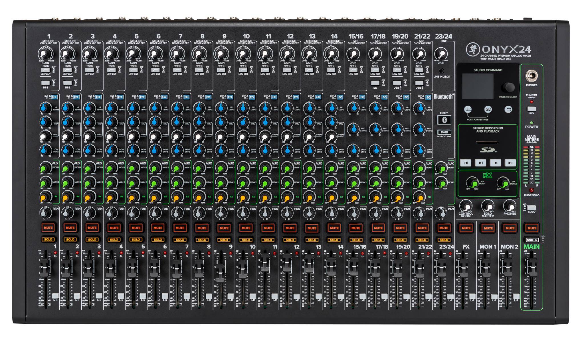 MACKIE ONYX24 - 24-Channel Premium Analog Mixer with Multi-Track USB recordi