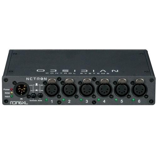 OBSIDIAN RDM6XL Compact DMX/RDM splitter