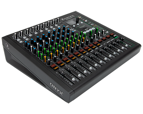 MACKIE ONYX12 - 12-Channel Premium Analog Mixer with Multi-Track USB recording.