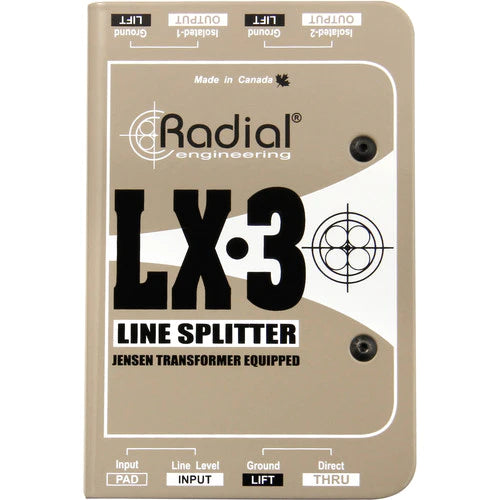 Radial LX3 - Radial Engineering LX3 Passive Line Splitter & Attenuator