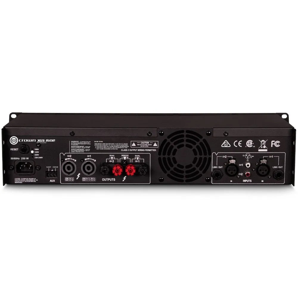 CROWN XLS 1502 - Amplifier 2 X 775 watt at 2 ohm