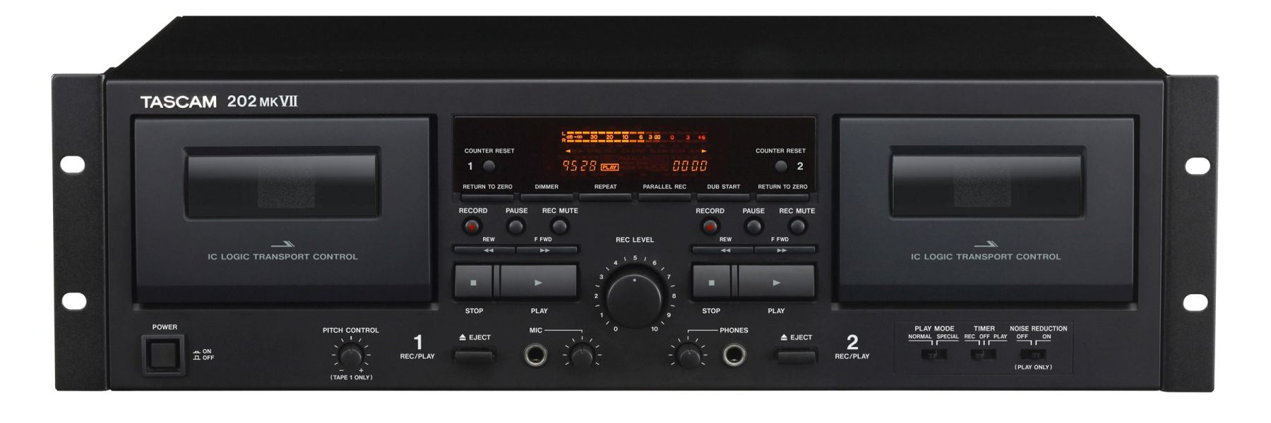 TASCAM 202MKVII - Double Cassette Deck with USB Port