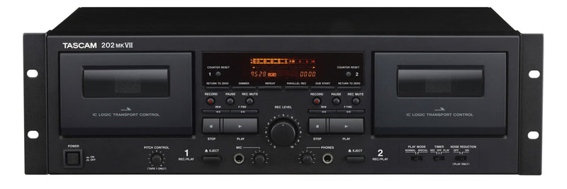 TASCAM 202MKVII - Double Cassette Deck with USB Port