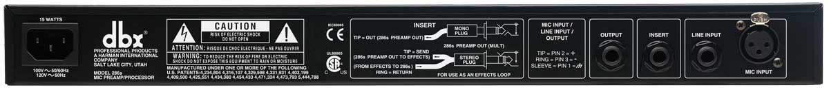 DBX DBX286SV Microphone Preamp Processor