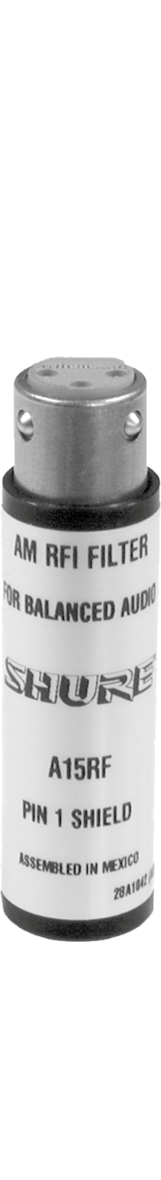 SHURE A15RF In-Line RF Interference Attenuator