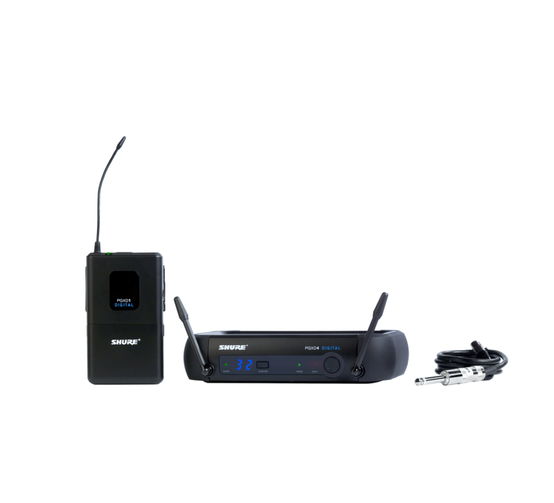 SHURE PGXD14-X8 Bodypack Wireless System with Instrument Cable