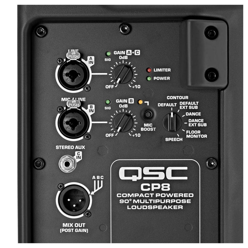 QSC CP8 - 8'' 1000 watt powered