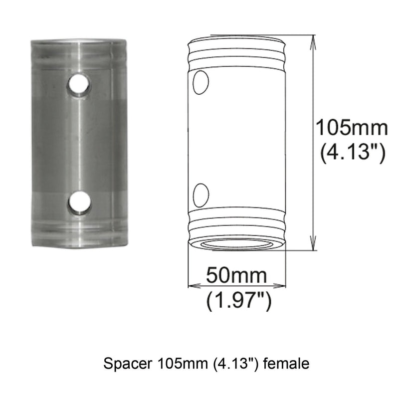 PROX-XT-SPFF105 Truss Spacer - Spacer 105mm Female Coupler