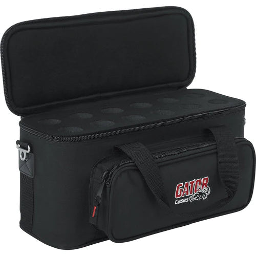 GATOR CASE GM-12B Transport bag for 12 microphones - Gator GM-12B 12 Drop Mic Padded Bag - 12 Microphones