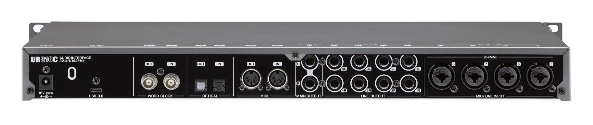 STEINBERG UR816C - 16 x 16 USB 3.0 audio interface with 8 x D-PRE amp