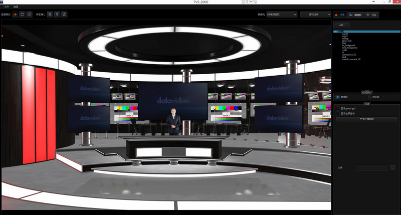 DATAVIDEO TVS-2000A 3d virtual studio complete kit