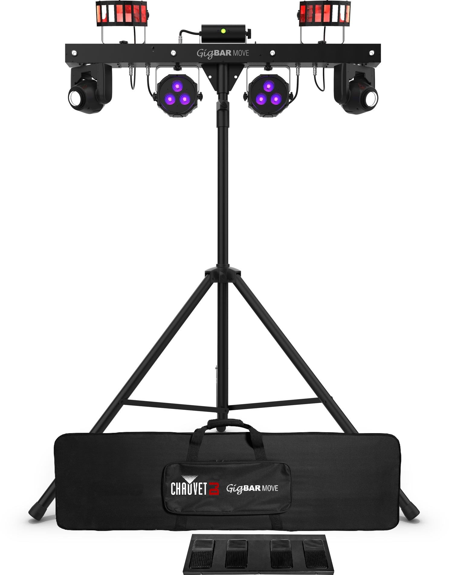 CHAUVET GIG BAR-MOVE All in one led FX - Chauvet DJ GIGBAR-MOVE-ILS 5-in-1 Lighting System with Stand, Bag and Remote