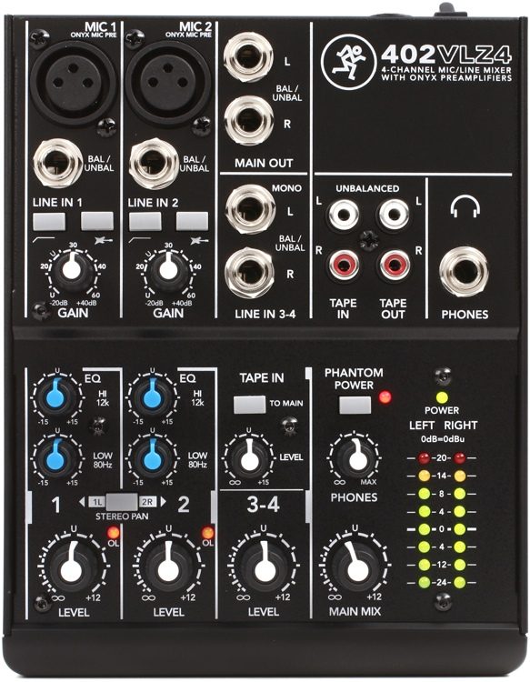 MACKIE 402VLZ4 - Studio grade 4-channel mixer