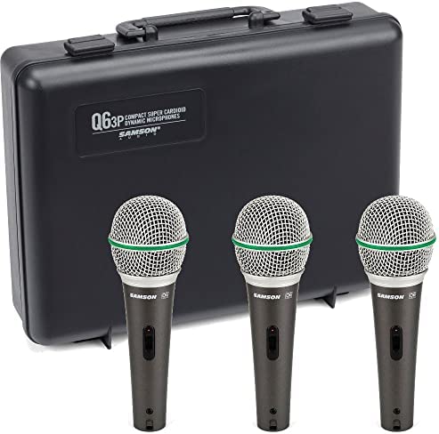 SAMSON Q63 PACK - 3  Handheld  microphones pack