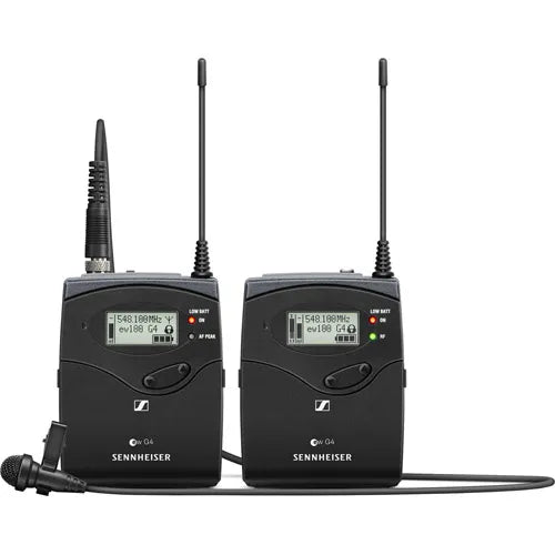 Sennheiser EW112P G4 Camera-Mount Wireless Microphone System ME 2-II Lavalier Mic - A: 516 to 558 MHz