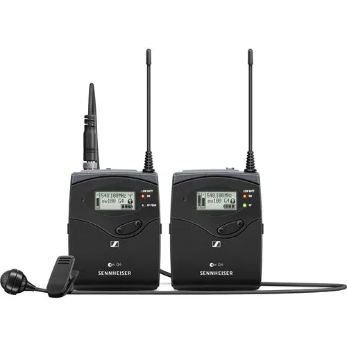 Sennheiser EW122P G4 Camera-Mount Wireless Microphone System w/ ME 4 Lavalier Mic - G: 566 to 608 MHz