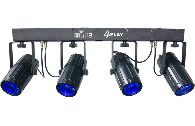CHAUVET 4PLAY-2 - 4 LED Spot bar - Chauvet DJ 4PLAY-2 LED DMX Moonflower Light Beam Bar Effect System With Case