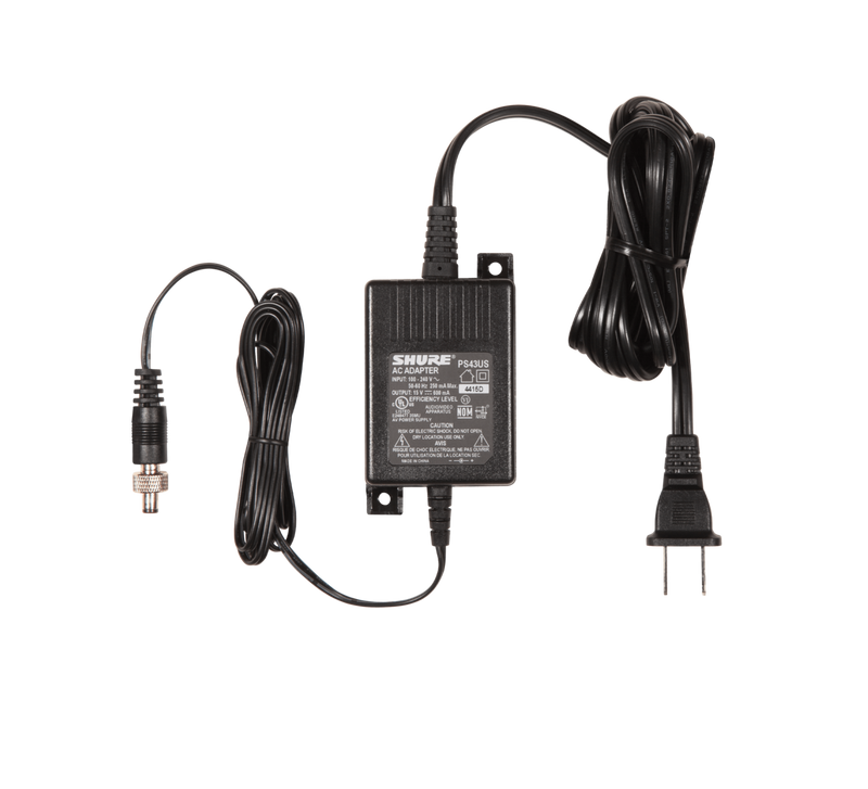 SHURE PS43US 15V DC in-line power supply for receivers.