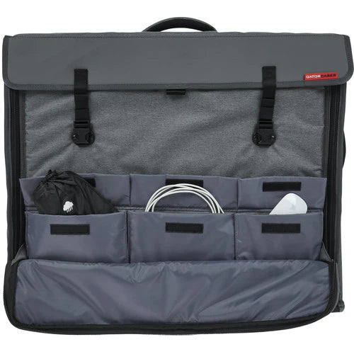 GATOR G-CPR-IM27W wheel and handle version of G-CPR-IM27. -Gator G-CPR-IM27W Creative Pro 27 Wheeled Tote Bag for 27" iMac