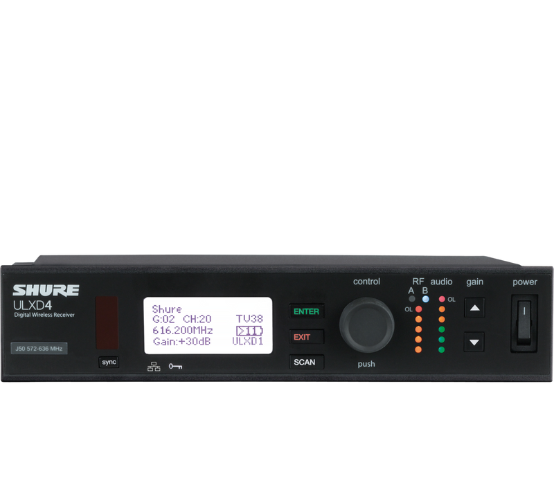 SHURE ULXD4-V50 Single digital receiver for ULX/D