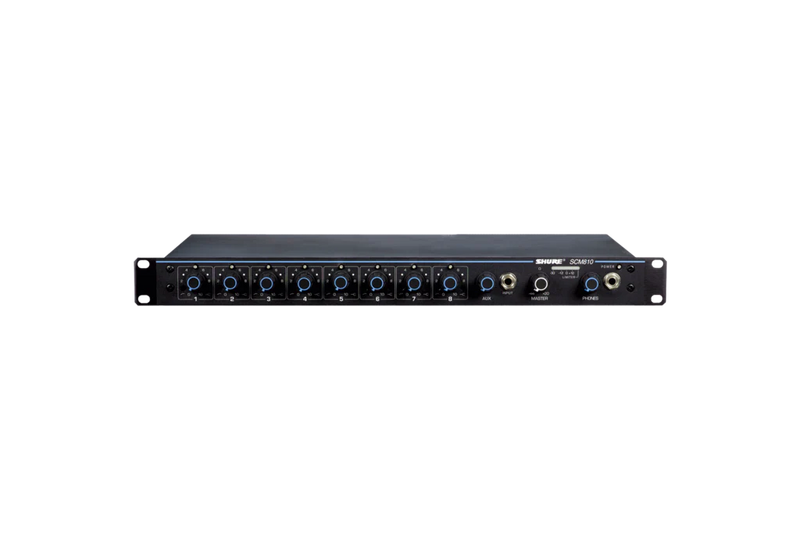 Shure SCM810 (B STOCK-MINT CONDITION) - 90 DAYS WARRANTY) 8 Channel Automatic Mixer with Intellimix Logic & EQ