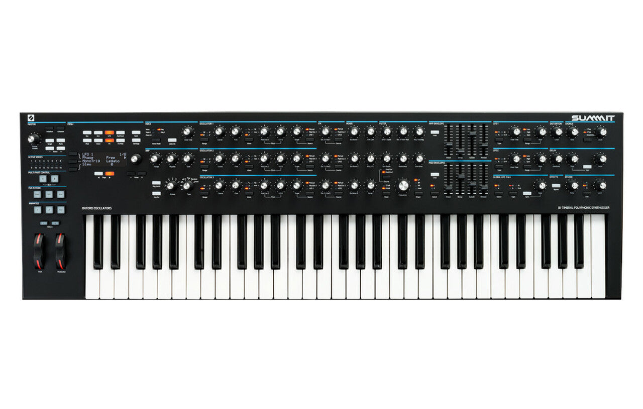 NOVATION SUMMIT- 16-voice 61-key polyphonic synthesiser