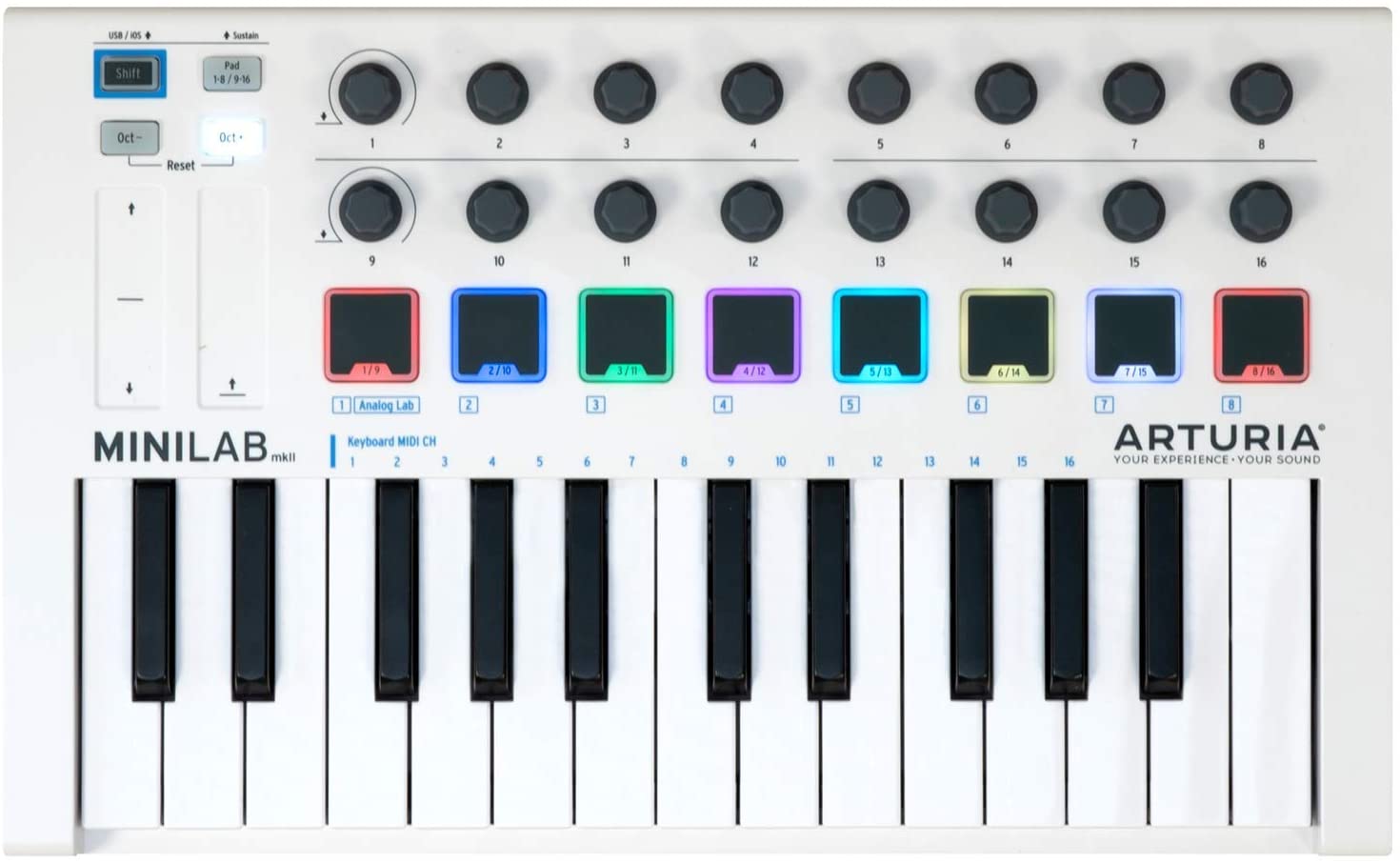 ARTURIA MINILAB MKII 25 - Notes Midi controler keyboard