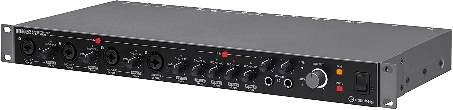 STEINBERG UR816C - 16 x 16 USB 3.0 audio interface with 8 x D-PRE amp