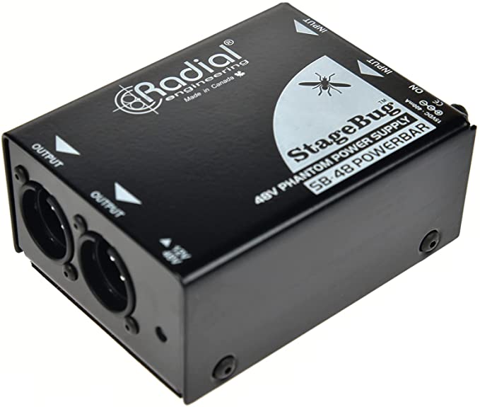 Radial SB-48 Phantom - Radial Engineering SB-48 PHANTOM Stagebug 2-Channel Phantom Power Generator