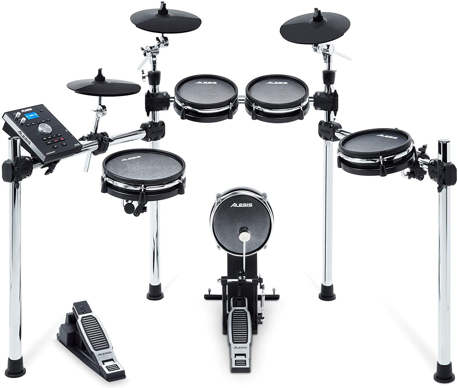 ALESIS COMMANDMESHKIT - Eight-Piece Electronic Drum Kit with Mesh Heads