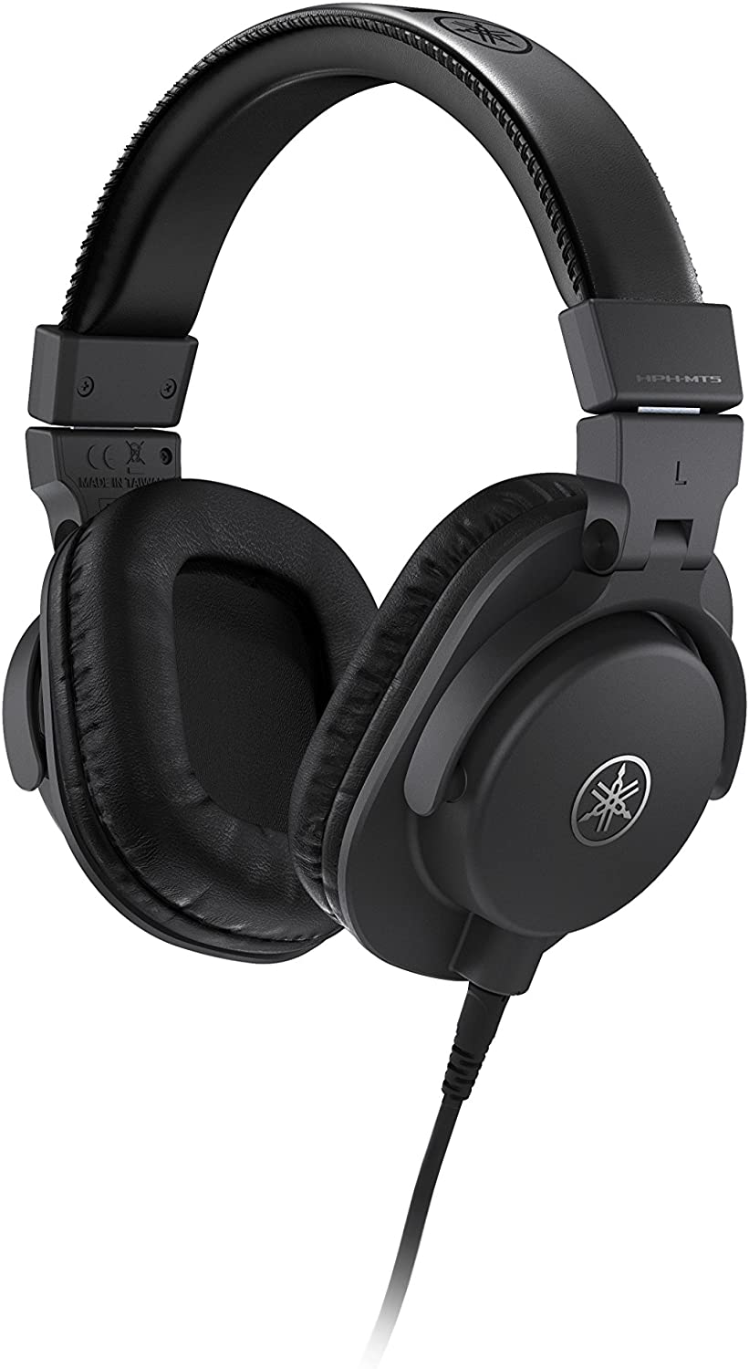 YAMAHA HPH-MT5 - live and studio headphones - Yamaha HPHMT5 Over-ear Studio Monitor Headphones-Black hph-mt-5