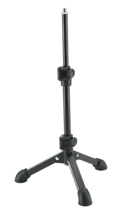 steel table microphone stand with square tube legs