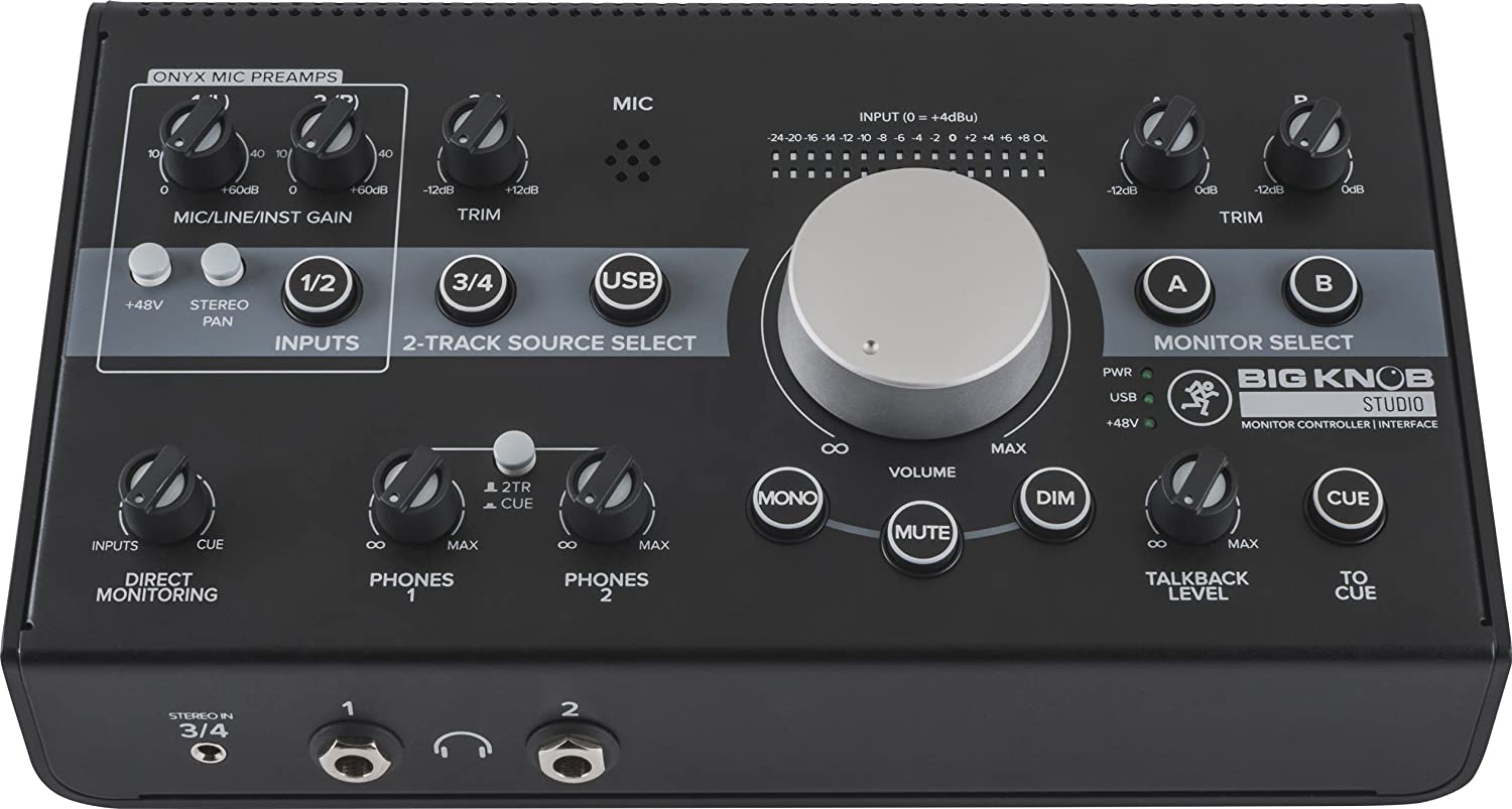 MACKIE BIG KNOB STUDIO - Monitor control 2x2 USB recording interface