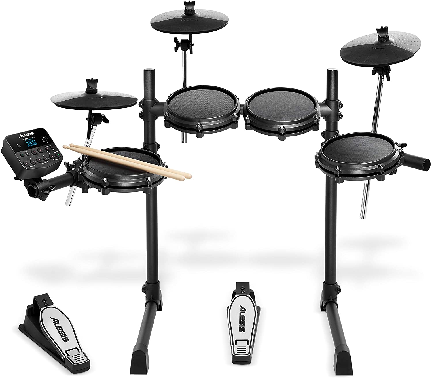 ALESIS TURBO MESH KIT (Seven-Piece Electronic Drum Kit with Mesh Heads)