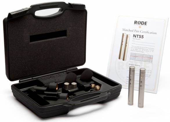 RODE NT55 MATCHED PAIR of Compact 1/2" cardiod & omni Condenser Microphone