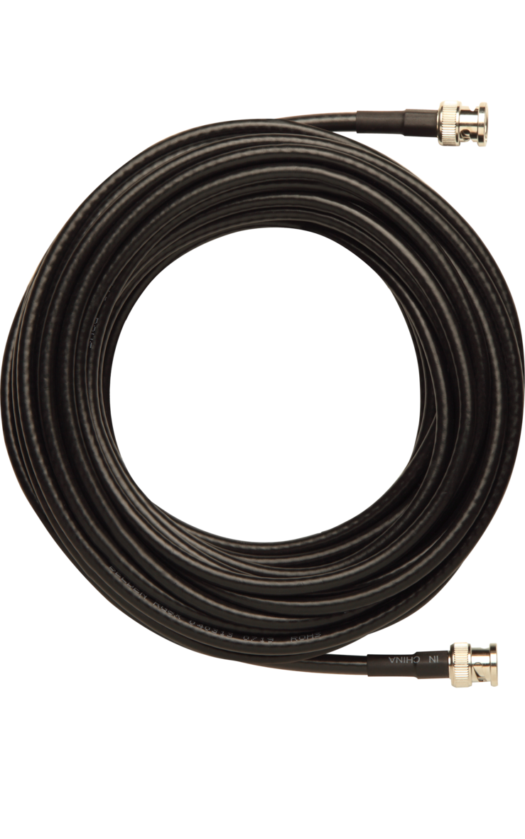 SHURE Coaxial cable offers BNC to BNC connection