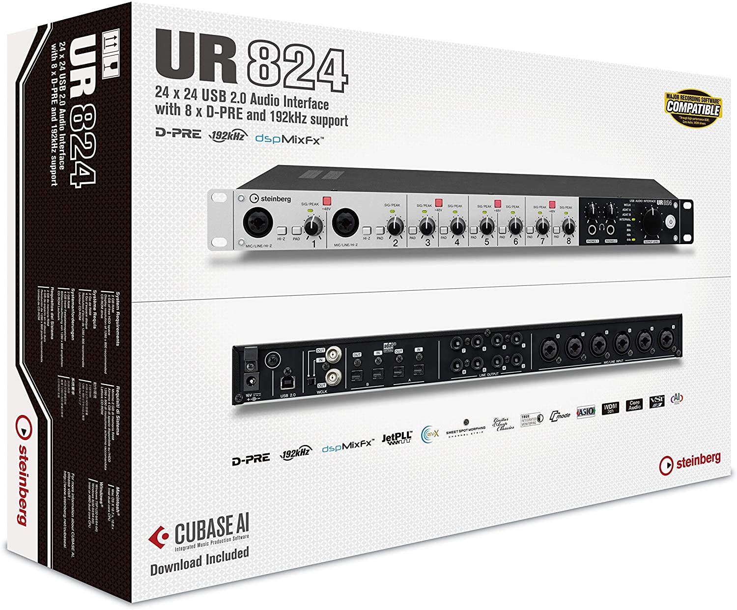 STEINBERG UR284 - 24-bit/192kHz 24x24 USB 2.0 audio interface