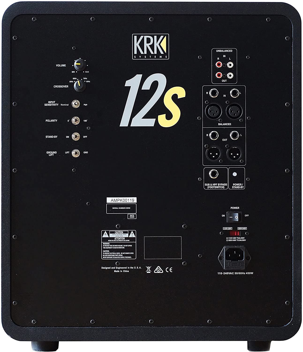 KRK12S2 Powered 12'' subwoofer