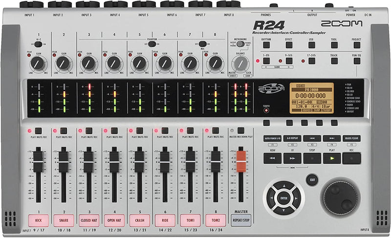 ZOOM R24 R-Series Recorder interface