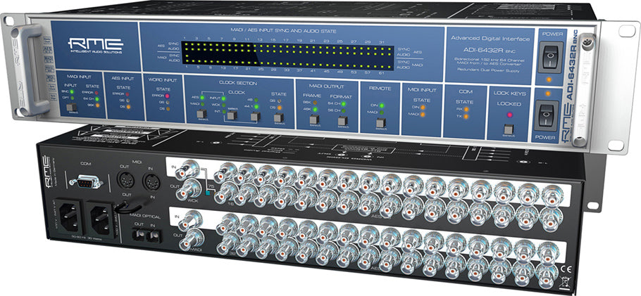 RME ADI6432-R-BNC-MULTI  - Multi Mode32 - RME ADI-6432R BNC Multi Mode Adi-6432R Bnc 64-Channel 192 Khz Madiaes Format Converter Multi-Mode