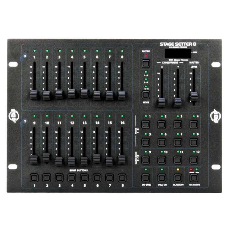 STAGE-SETTER-8 - 8 Channel DMX Lighting Console with Presets and MIDI