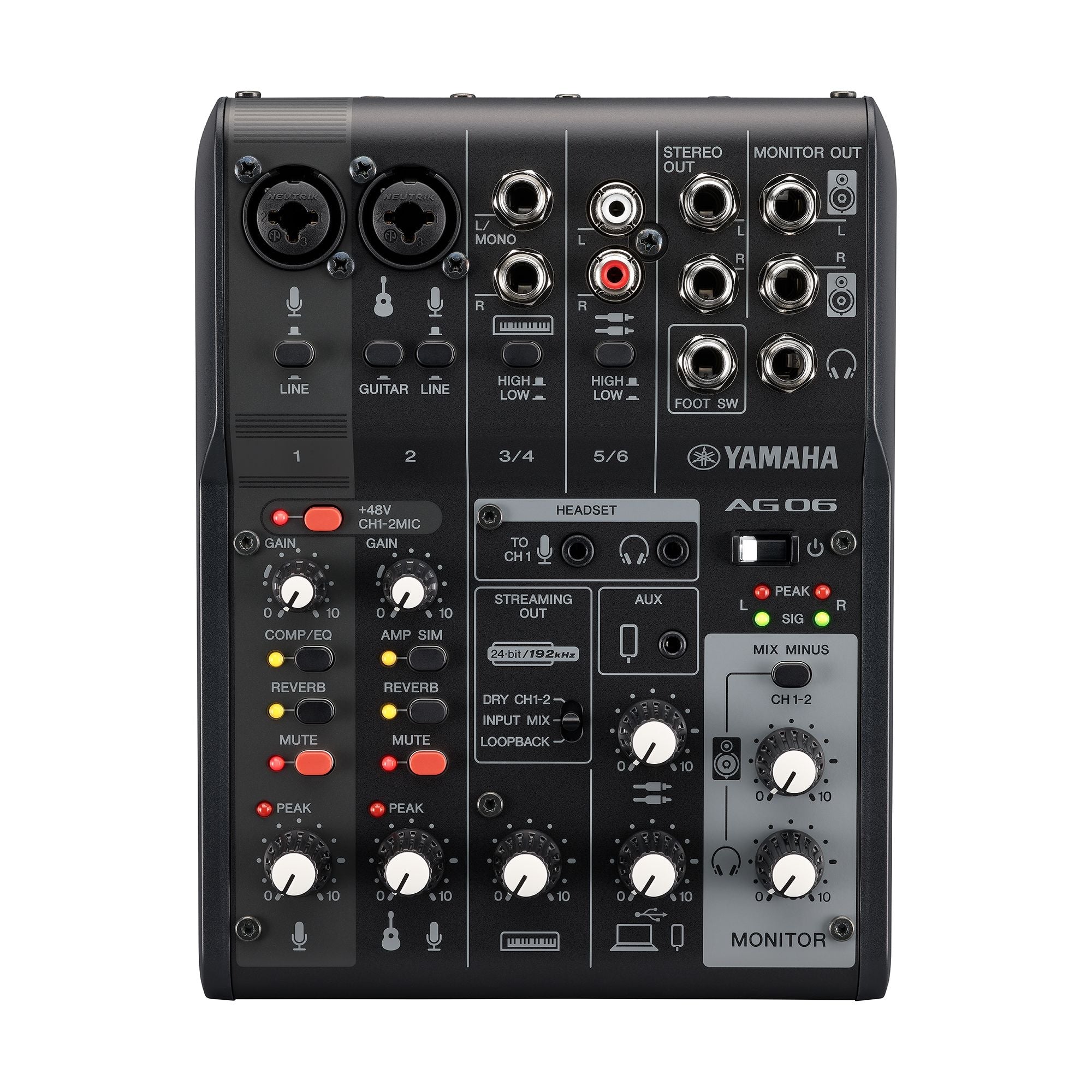 YAMAHA AG06MK2 -USB MIXER webcast - podcast - streaming