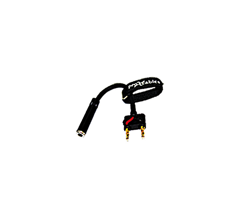 PROX-XC-BNQF-BK Banana Cable - 6" Adapter Banana Black to 1/4" TS-F High Performance Speaker Cable