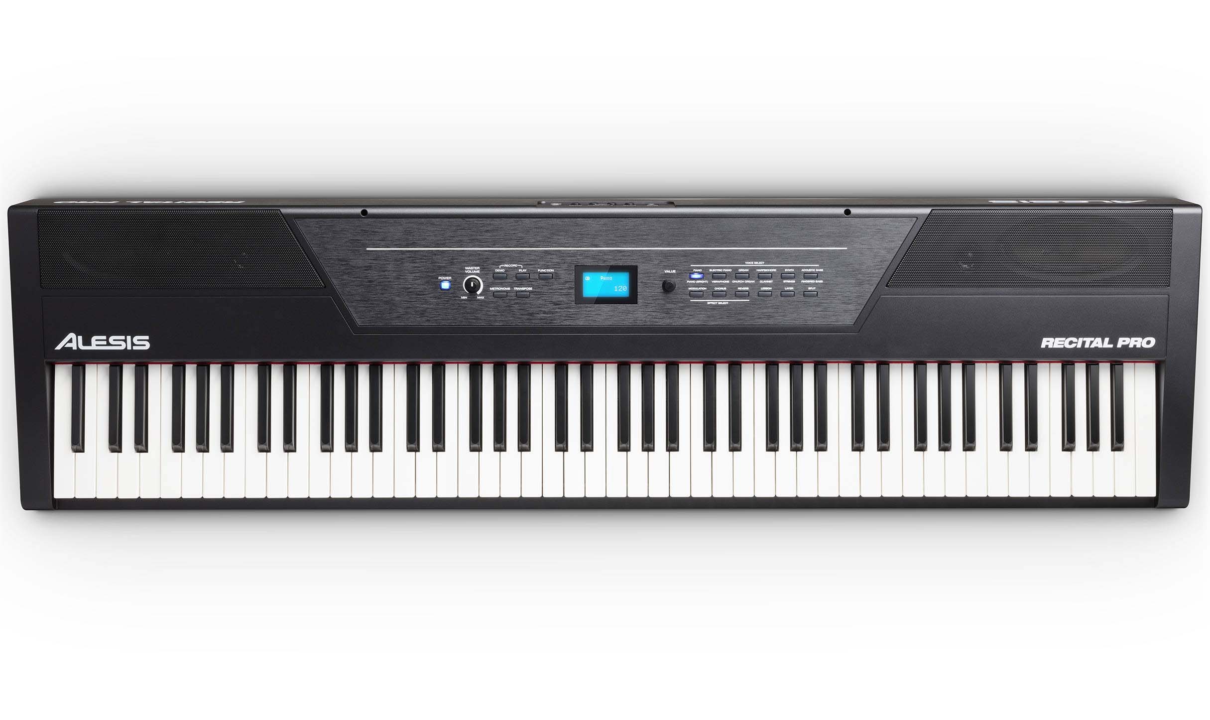 ALESIS RECITALPRO - 88 premium full-sized hammer-action keys with adjustable touch response