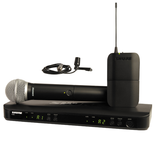 SHURE BLX1288/CVL Double Wireless system with lavalier and handheld